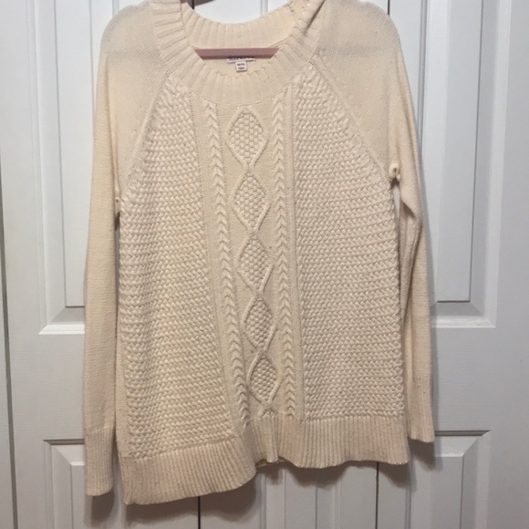 Merona Sweaters - Cream Cable Knot Sweater Plus Size